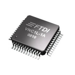 FTDI Chip VNC1L-1A, USB Controller, 2-Channel, 12Mbps, USB 1.1, USB 2.0, 3.3 V, 48-Pin LQFP
