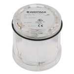 Werma 644 Series Clear Steady Effect Beacon Unit, 24 V dc, LED Bulb, AC, DC, IP65
