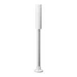 Patlite LR4 Series White Mounting Base with Tube, 100 V ac, LED Bulb, DC