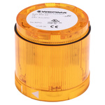 Werma 843 Series Amber Steady Effect Beacon Unit, 24 V dc, LED Bulb, AC, DC, IP54