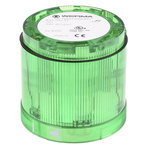 Werma 843 Series Green Steady Effect Beacon Unit, 24 V dc, LED Bulb, AC, DC, IP54
