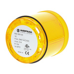 Werma 840 Series Yellow Steady Effect Beacon Unit, 12 → 240 V ac/dc, Filament Bulb, AC, DC, IP54