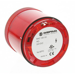 Werma 842 Series Red Flashing Effect Beacon Unit, 24 V dc, Xenon Bulb, DC, IP54