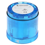 Werma 843 Series Blue Steady Effect Beacon Unit, 24 V dc, LED Bulb, AC, DC, IP54