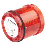 Werma 643 Series Red Flashing Effect Beacon Unit, 24 V dc, Xenon Bulb, DC, IP65