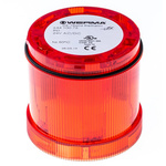 Werma KombiSIGN 71 Series Red Steady Effect Beacon Unit, 24 V, LED Bulb, AC, DC, IP65