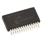 Microchip 16-Channel I/O Expander Serial-SPI 28-Pin SSOP, MCP23S17-E/SS