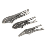 RS PRO 3-Piece Locking Plier Set, 250 mm Overall