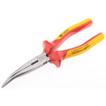 RS PRO Long Nose Pliers, 200 mm Overall, Bent Tip