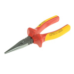 RS PRO Long Nose Pliers, 260 mm Overall, Straight Tip, VDE/1000V