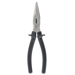 RS PRO Long Nose Pliers, 200 mm Overall, Straight Tip, 53mm Jaw