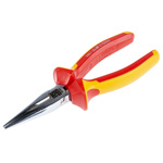 RS PRO Long Nose Pliers, 160 mm Overall, Straight Tip, VDE/1000V, 50,3mm Jaw