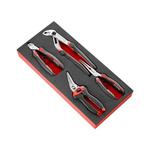 Facom 4-Piece Plier Set, Straight Tip