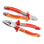 NWS NW860 2-Piece Combination Plier Set, Straight Tip, VDE/1000V, 180 mm Overall