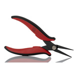 RS PRO Flat Nose Pliers, 160 mm Overall, Straight Tip, 28mm Jaw