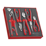 Teng Tools 5-Piece Plier Set, Angled, Bent, Flat, Straight Tip