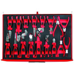 Teng Tools 17-Piece Plier Set, Angled, Bent, Flat, Straight Tip