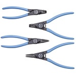 Gedore 4-Piece Circlip Plier Set, Angled, Straight Tip, 250 mm Overall