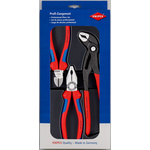 Knipex 3-Piece Plier Set, 305 mm Overall