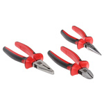 RS PRO 3-Piece Plier Set, 200 mm Overall