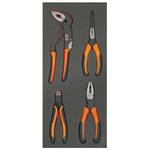 Bahco 4-Piece Plier Set, 180 mm Overall