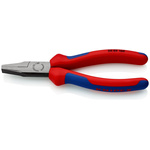 Knipex Flat Nose Pliers, 160 mm Overall, Flat, Straight Tip, 30mm Jaw