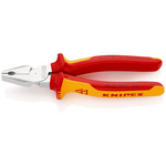 Knipex Combination Pliers, 180 mm Overall, Straight Tip, VDE/1000V