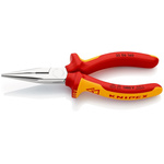 Knipex Long Nose Pliers, 160 mm Overall, Straight Tip, VDE/1000V, 50mm Jaw