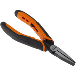 Bahco Flat Nose Pliers, 140 mm Overall, Straight Tip, 40mm Jaw
