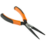 Bahco Long Nose Pliers, 200 mm Overall, Straight Tip, 74mm Jaw