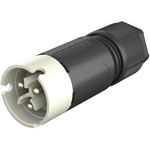 Wieland, RST 08i2/3 Male 2 Pole Circular Connector, Cable Mount, with Strain Relief, Rated At 8A, 50 V, 120 V