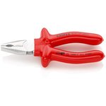 Knipex Combination Pliers, 160 mm Overall, Straight Tip, VDE/1000V
