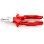 Knipex Combination Pliers, 200 mm Overall, Straight Tip, VDE/1000V