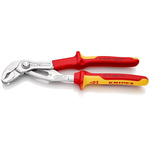 Knipex Cobra® Water Pump Pliers, 250 mm Overall, Flat, Straight Tip, VDE/1000V, 46mm Jaw