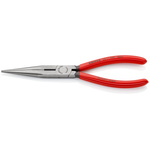 Knipex Long Nose Pliers, 200 mm Overall, Straight Tip, 73mm Jaw
