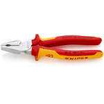 Knipex Combination Pliers, 200 mm Overall, Straight Tip, VDE/1000V