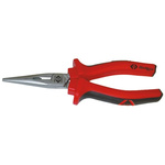 CK Long Nose Pliers, 170 mm Overall, Straight Tip, 75mm Jaw