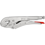 Knipex 40 14 Locking Pliers, 250 mm Overall, Angled, Straight Tip, 45mm Jaw
