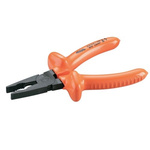 SAM Combination Pliers, 165 mm Overall, Flat Tip, 35mm Jaw
