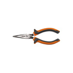 Klein Tools Long Nose Pliers, 175 mm Overall, Straight Tip, 49mm Jaw