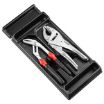 Facom 2-Piece Long Nose Pliers, 175 mm Overall, Lock Grip Tip