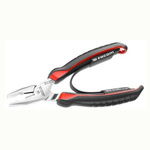 Facom Combination Pliers, 165 mm Overall, Flat Tip