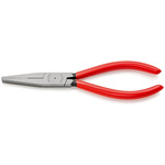 Knipex Flat Nose Pliers, 190 mm Overall, Flat, Straight Tip, 50mm Jaw