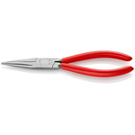 Knipex Long Nose Pliers, 190 mm Overall, Straight Tip, 50mm Jaw