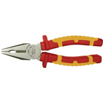 Ega-Master Combination Pliers, 180 mm Overall, Straight Tip, 41mm Jaw