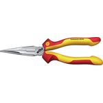 Wiha 26727 Long Nose Pliers, 200 mm Overall, Lock Grip Tip, VDE/1000V