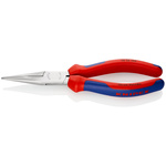 Knipex Long Nose Pliers, 195 mm Overall, Straight Tip, 50mm Jaw