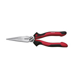 Wiha Tools 32322 Long Nose Pliers, 160 mm Overall, Flat Tip