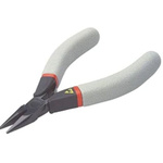 Facom Round Nose Pliers, 120 mm Overall, Straight Tip, 26mm Jaw, ESD