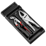 Facom 2-Piece Long Nose Pliers, 175 mm Overall, Lock Grip Tip